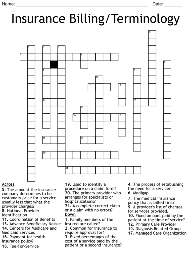 Big Name in Health Insurance Associations Crossword Clue