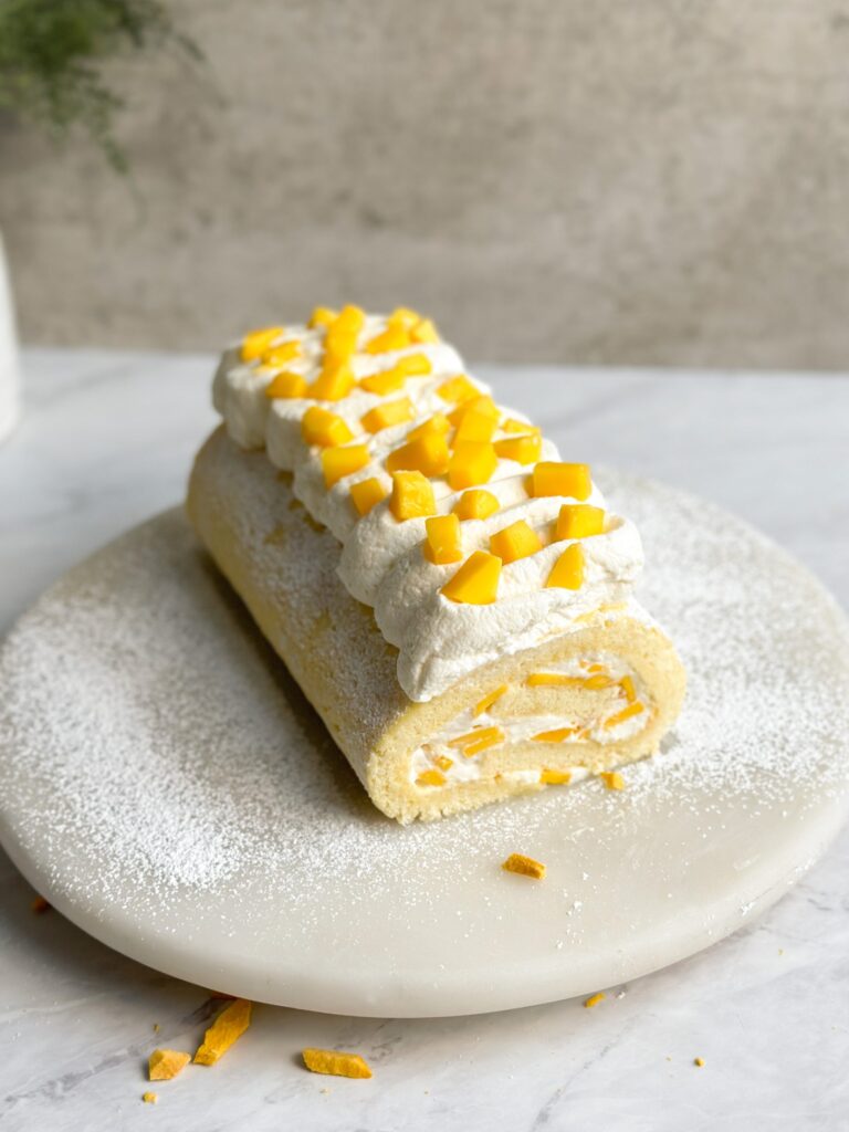 Mango Chantilly Swiss Roll