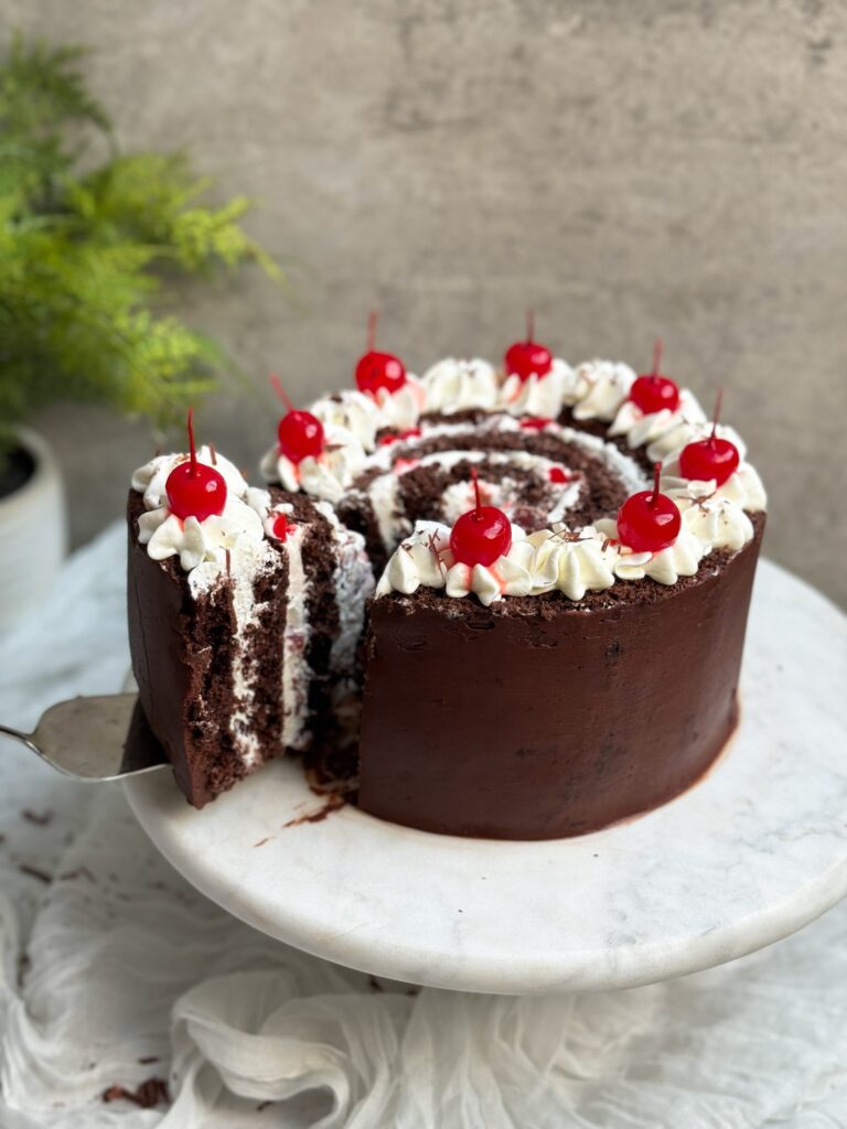 Vertical Black Forest Swiss Roll